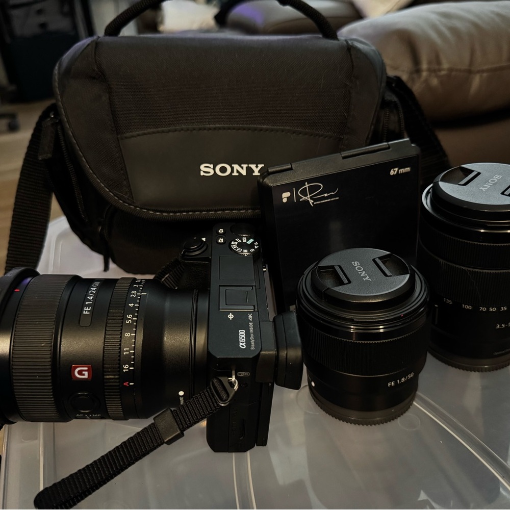 Sony Black Mirrorless Camera Bundle